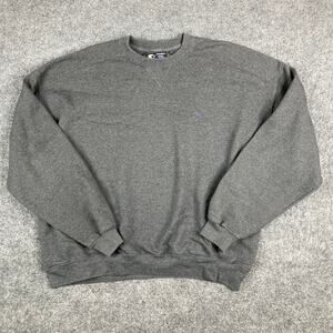 Starter Sweatshirt Mens Size XL Dark Gray Crewneck Heavyweight Pullover Basic